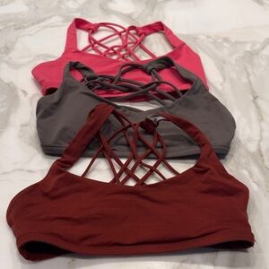 lululemon athletica free to be wild Back lip gloss army green brown 3 total